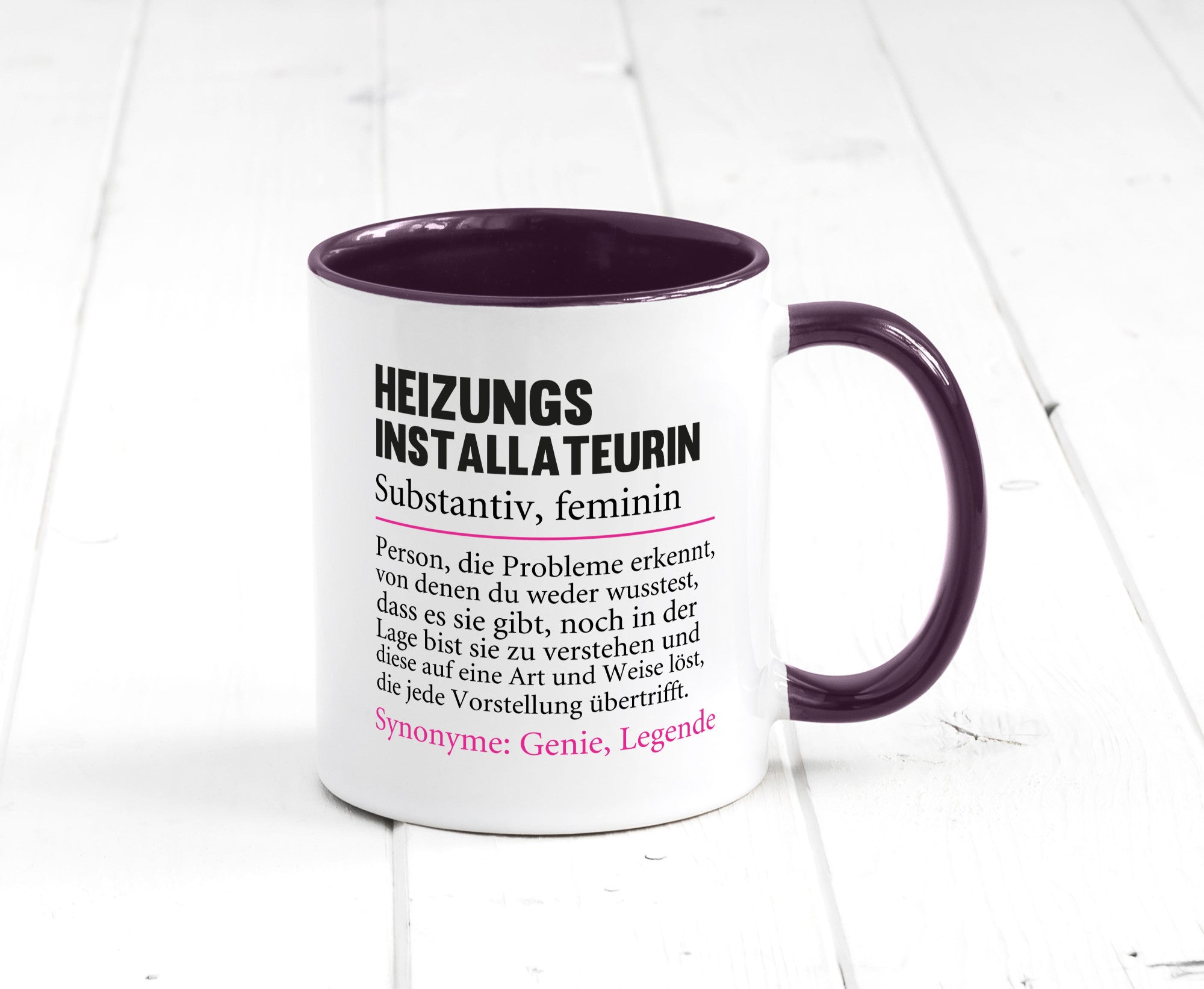 Heizungsinstallateurin | Beruf Spruch Heizung Geschenkidee Arbeit Kollegen Büro