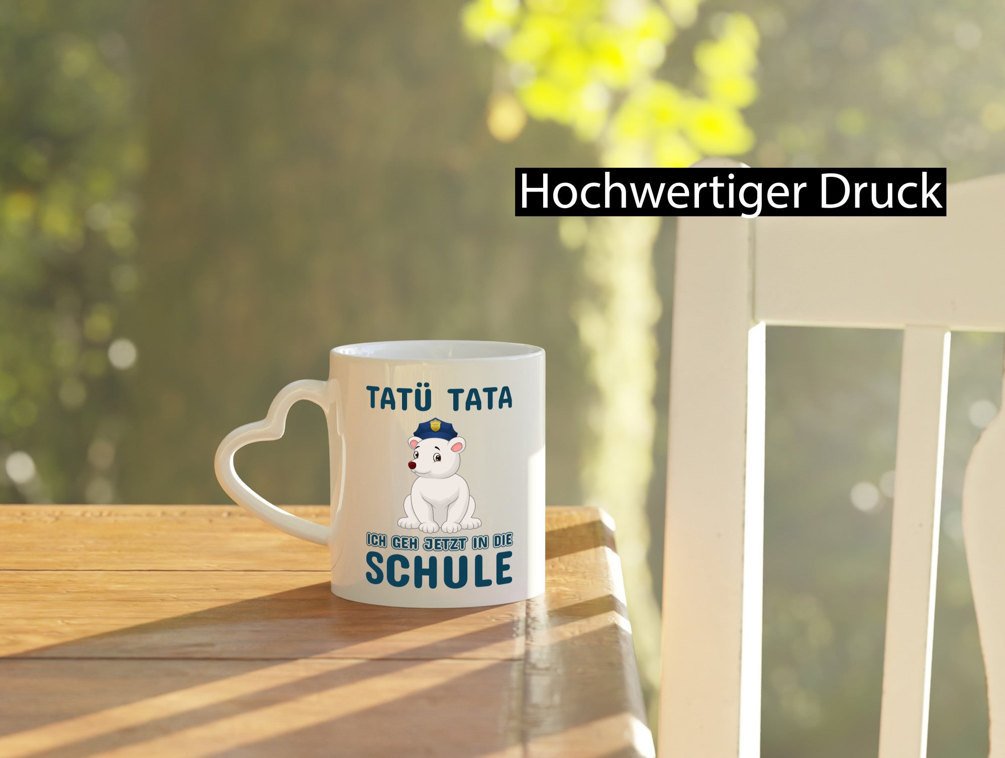 Polizei Eisbär | Tatü Tata Einschulung Tasse Schule lustig Humor Geschenkidee