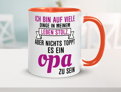 Opa Tasse | Stolzer Großvater Vatertag Enkelkinder Geschenk Familie