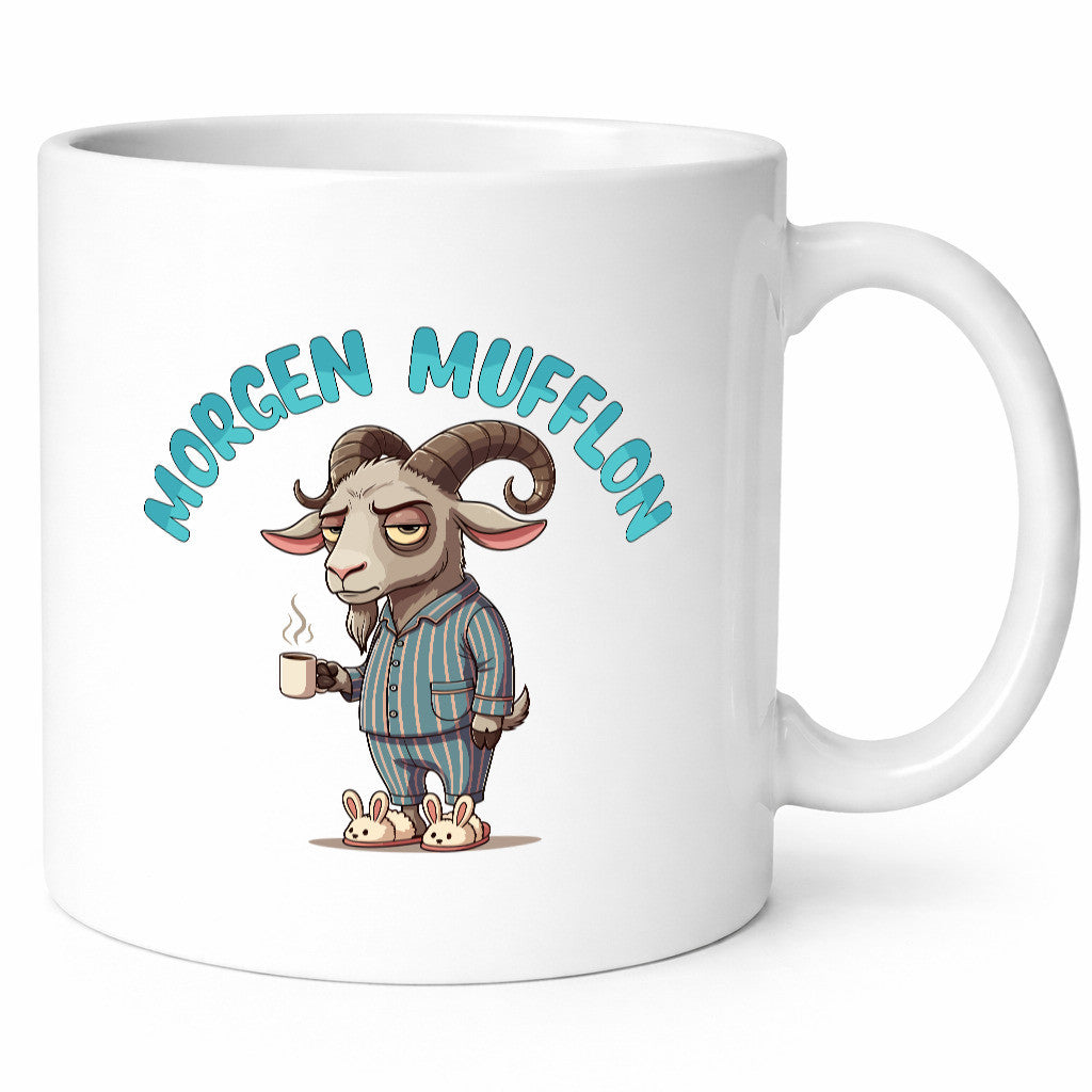 Morgen Mufflon | Morgenmuffe v2 lustig Humor Geschenkidee Geschenk Tasse