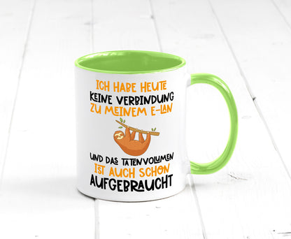 Tatenvolumen aufgebraucht | Spruch Humor Faultier Tierliebhaber Geschenkidee