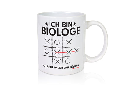 Lösung finden: Biologe | Biologie Naturforscher Humor Geschenkidee Tasse