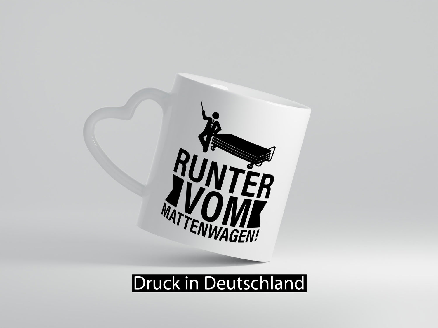 Runter vom Mattenwagen | Arbeit lustiger Spruch Geschenk Kollegen Büro Tasse