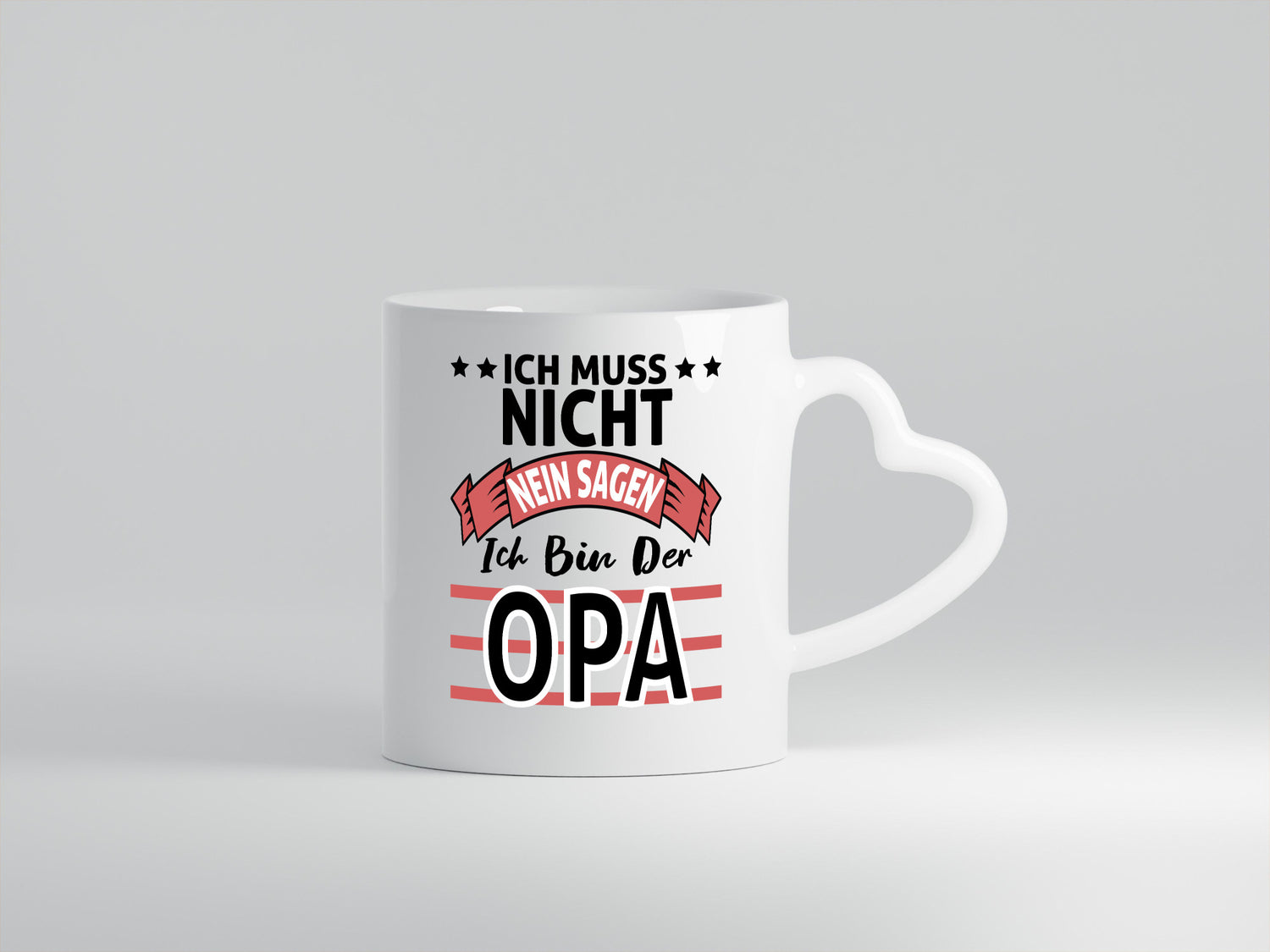 Ich muss nicht nein sagen bin der Opa | Großvater Geschenk Familie Geschenkidee