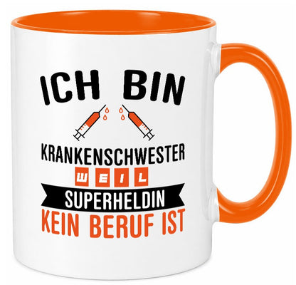 Krankenschwester Superheldin | Beruf Tasse Pflegerin Humor Arbeit Kollegen Büro
