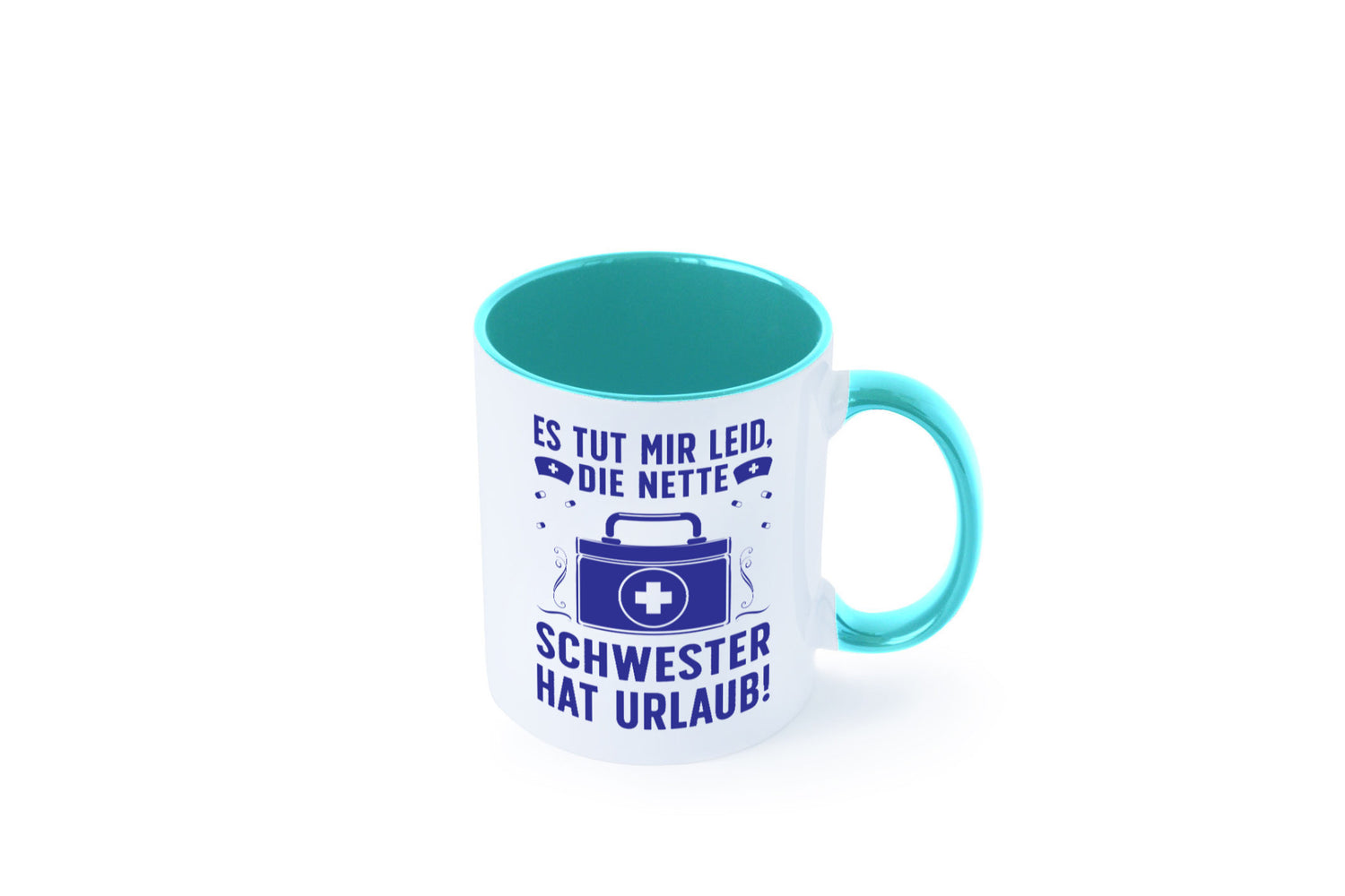 Nette Schwester hat Urlaub | Arztkoffer Tabletten lustiger Spruch Geschenk