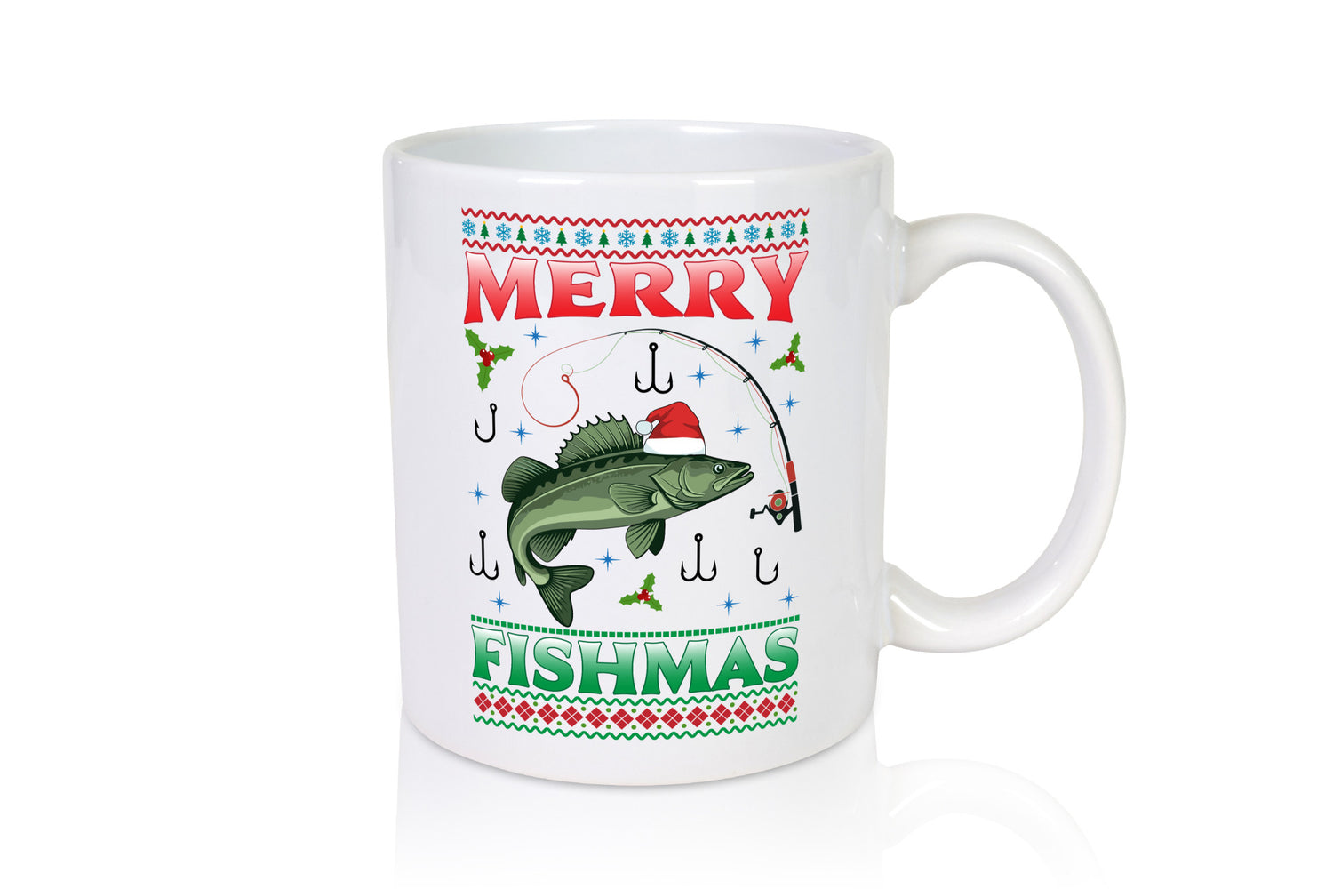 Merry Fishmas | Ugly Christmas Angler Angeln lustiger Spruch Geschenk Humor