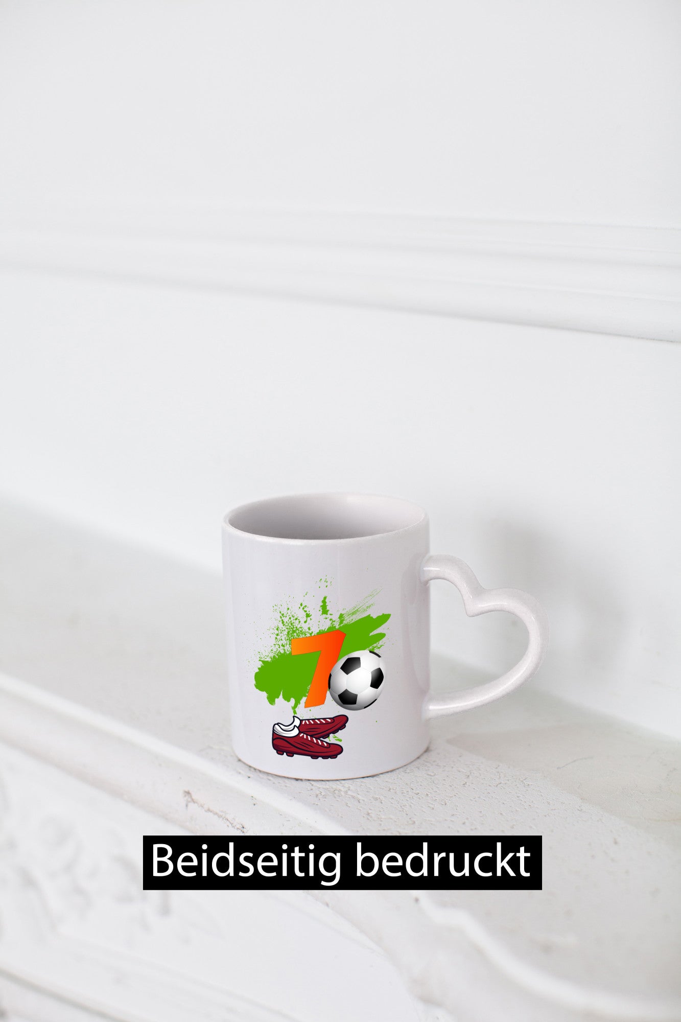 7. Geburtstag | Jungen Fußball Fußballspieler Geschenkidee Humor Tasse