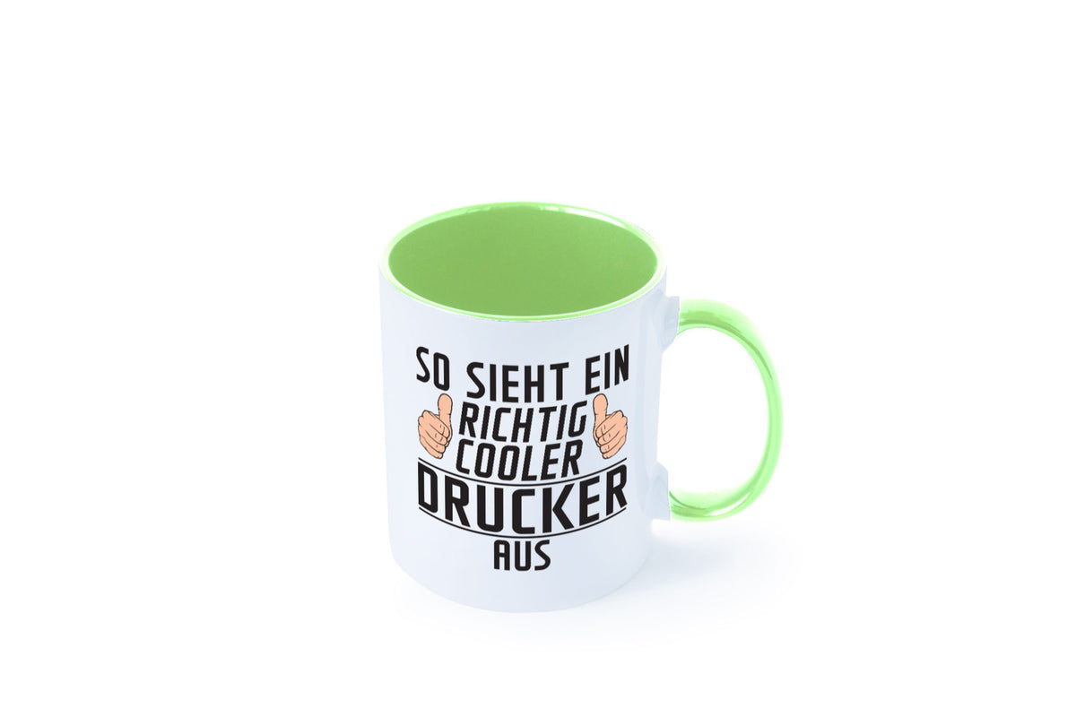 Richtig Cooler Drucker | Druckerei Print Medien Geschenk Humor Geschenkidee Tasse