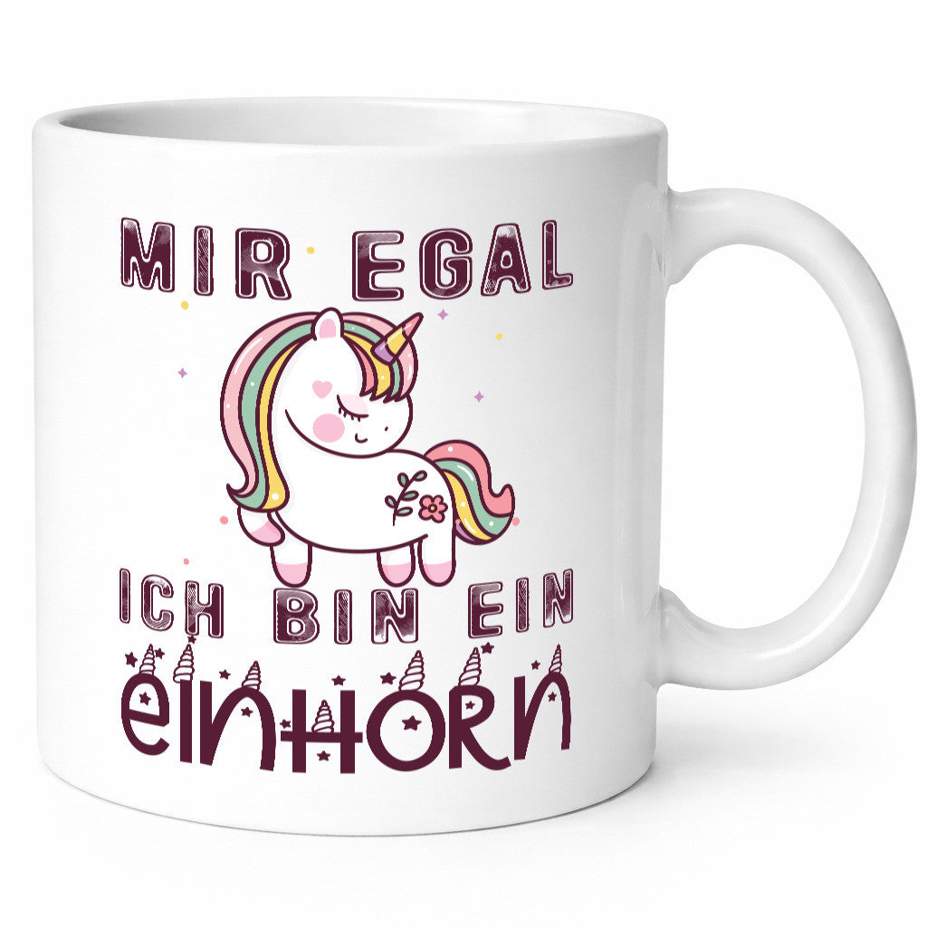 Mir egal ich bin ein einhorn | Süß Humor Geschenkidee Tasse