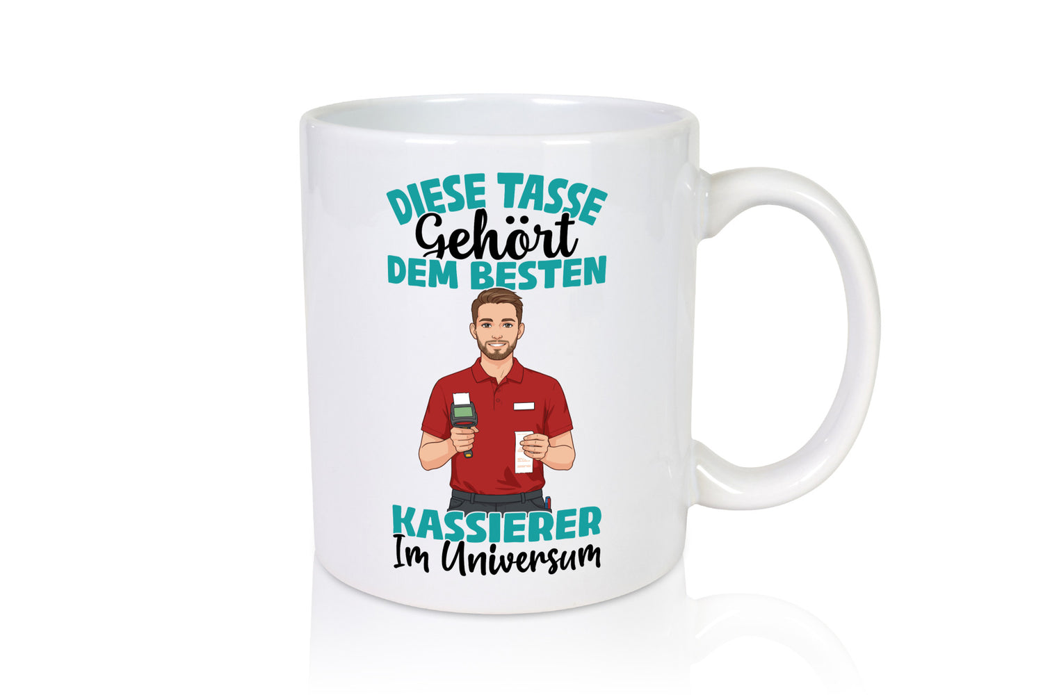 Im Universum: Kassierer Geschenk Humor Geschenkidee lustiger Spruch Tasse