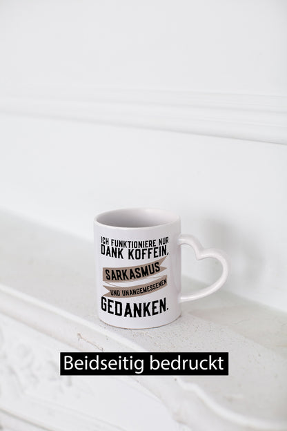 Ich funktioniere | lustiger Spruch Koffein Sarkasmus Humor Geschenkidee Tasse