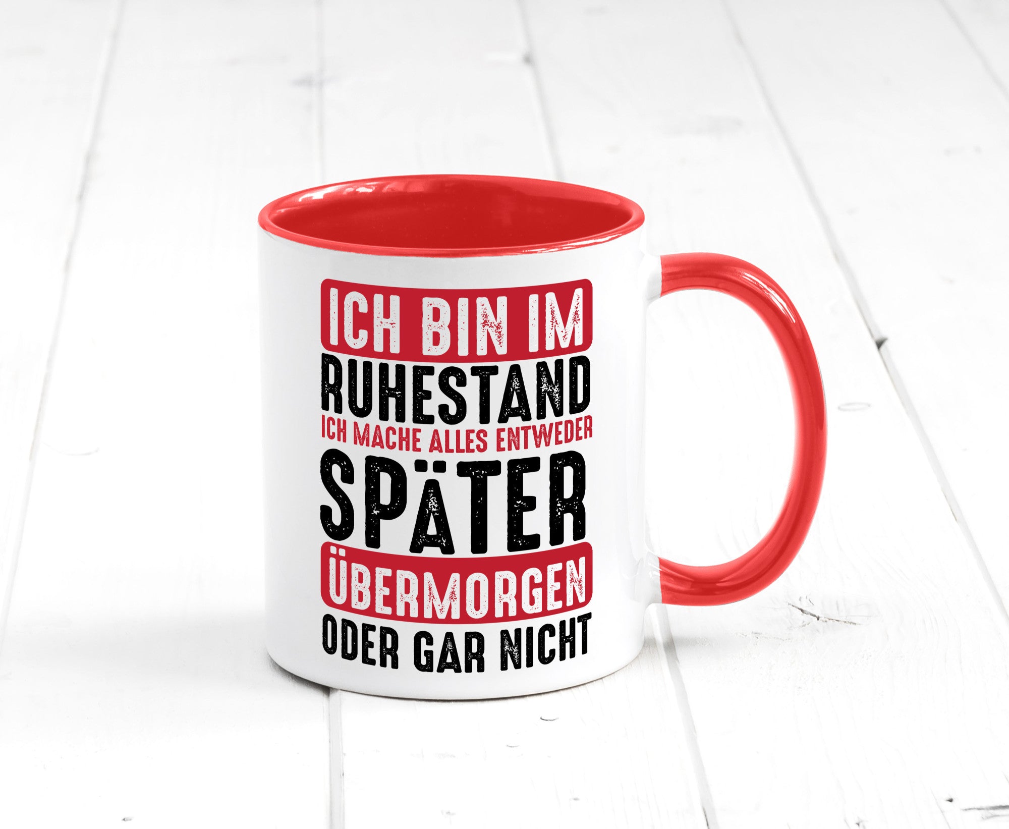 Ich mache alles später oder gar nicht | Rentner Ruhestand Geschenkidee Jubiläum