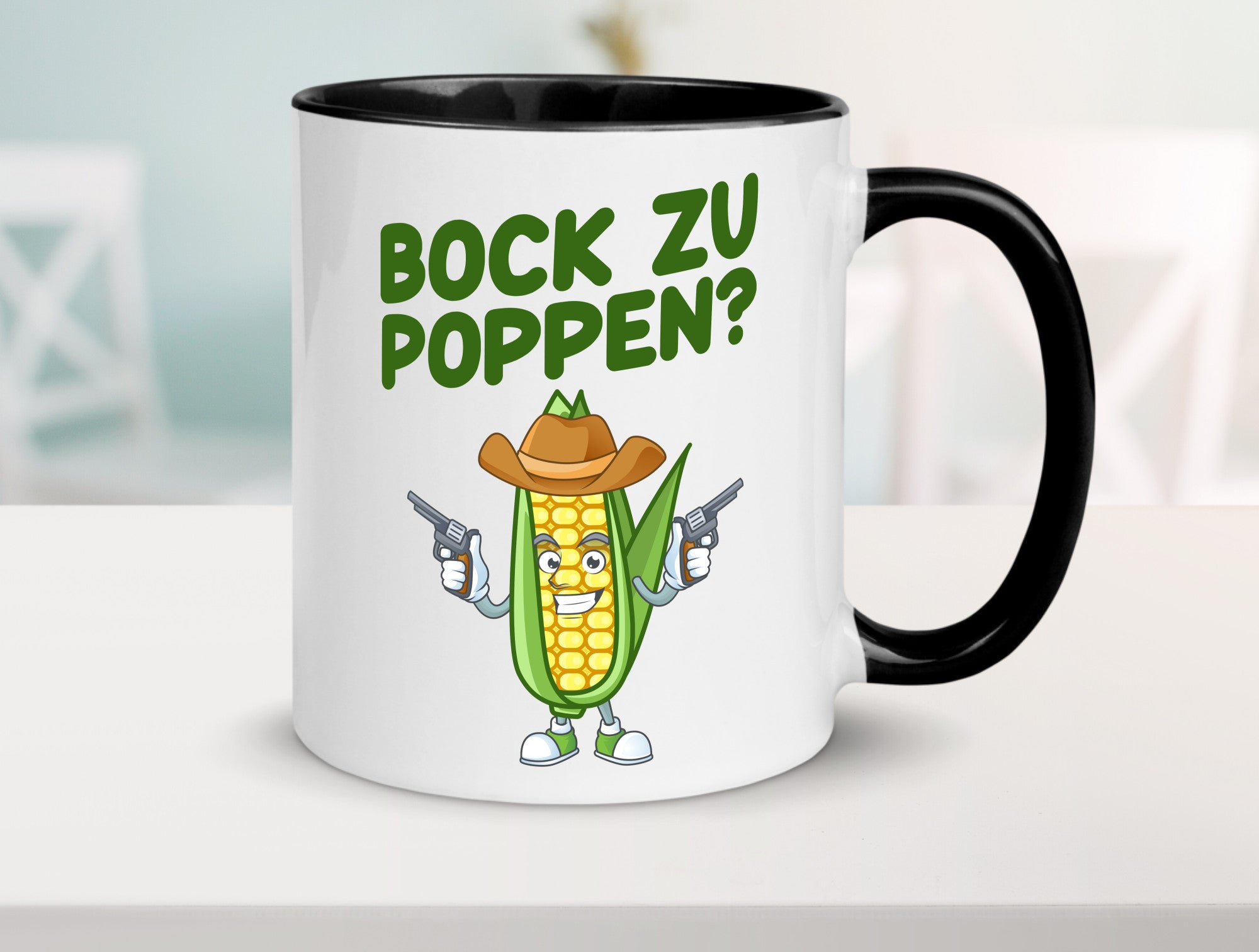 Bock auf Poppen | Mais Lustig Geschenk Humor Geschenkidee lustiger Spruch Tasse