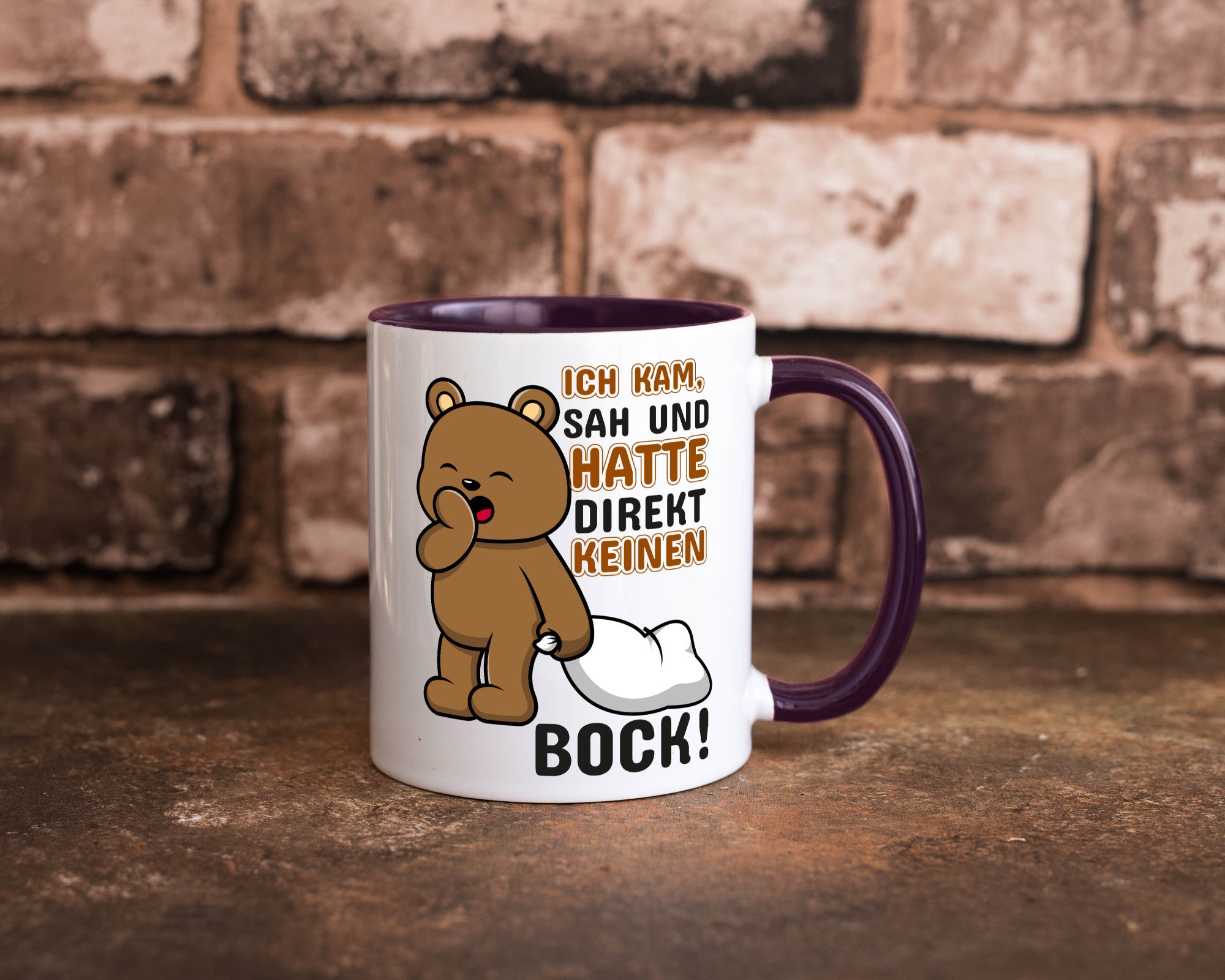 Direkt keinen Bock! | Büro Faultier Morgenmuffel Geschenk Arbeit Kollegen