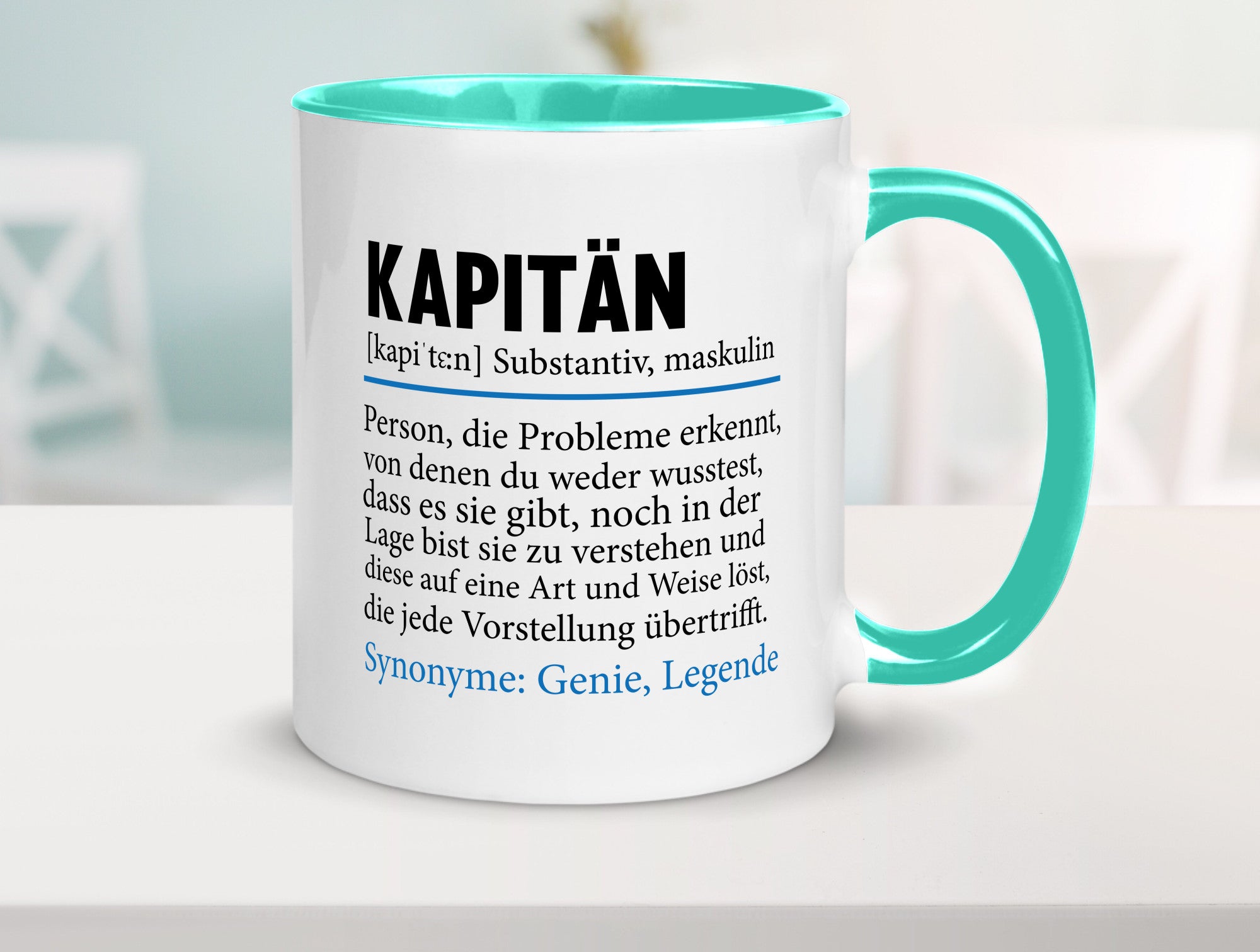 Kapitän | Spruch lustig Schiffskapitän Schiff Geschenk Humor Geschenkidee