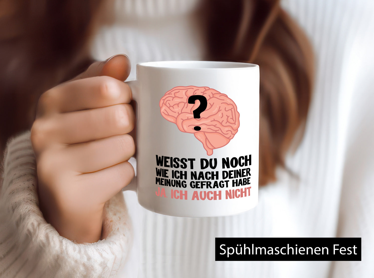 Deine Meinung lustig Humor Geschenkidee Geschenk Tasse