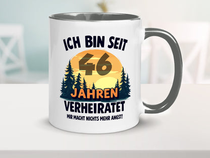 Ich bin Verheiratet | 46. Hochzeitstag Ehepaar Geschenkidee Humor Tasse