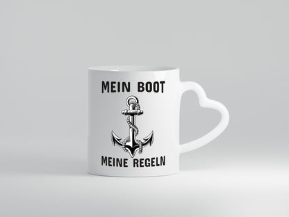 Mein Boot meine Regeln | Bootbesitzer Tasse Kapitän Geschenkidee Humor
