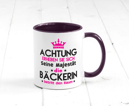Seine Majestät Bäckerin | Bäckerei Frauen Backen Humor Geschenkidee Tasse