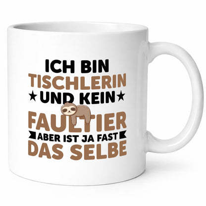 Ich bin kein Faultier: Tischlerin | Tischlerei v2 Geschenk Tierliebhaber Humor