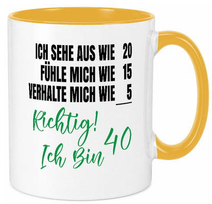 Ich bin Jung | 40 Geburtstag Verhalte mich wie ein Kind Geschenk Geschenkidee