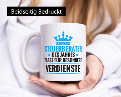 Besonderer Verdienst: Steuerberater | Steuern lustiger Spruch Geschenk Humor