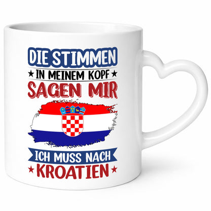 Kroatien | Urlaub Stimmen in meinem Kopf Traumland lustiger Spruch Geschenk