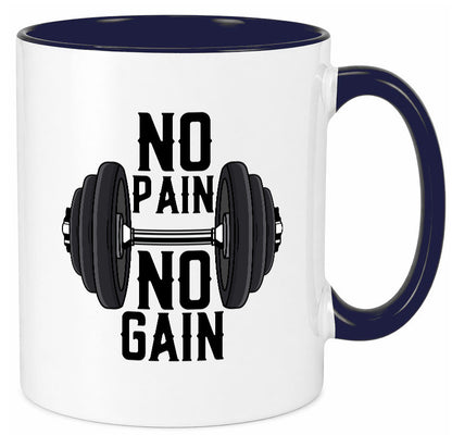 No Pain Gain | Training Motivation Fitness Pumpen lustig Humor Geschenkidee