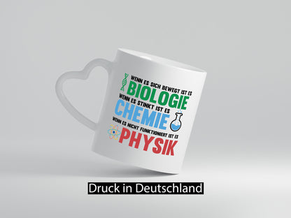 Biologie | chemie Psychik Wissebschaft Geschenkidee Humor Tasse