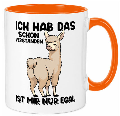 Hab ich verstanden ist mir nur egal | Lama Alpaka Geschenk Humor Geschenkidee Tasse