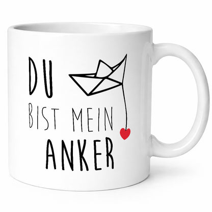 Du bist mein Anker | Paare Pärchen Humor Geschenkidee Tasse