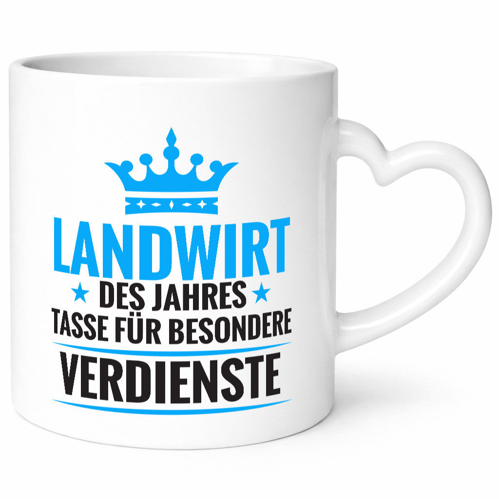 Besonderer Verdienst: Landwirt | Bauer Landwirtschaft Geschenkidee Humor Tasse