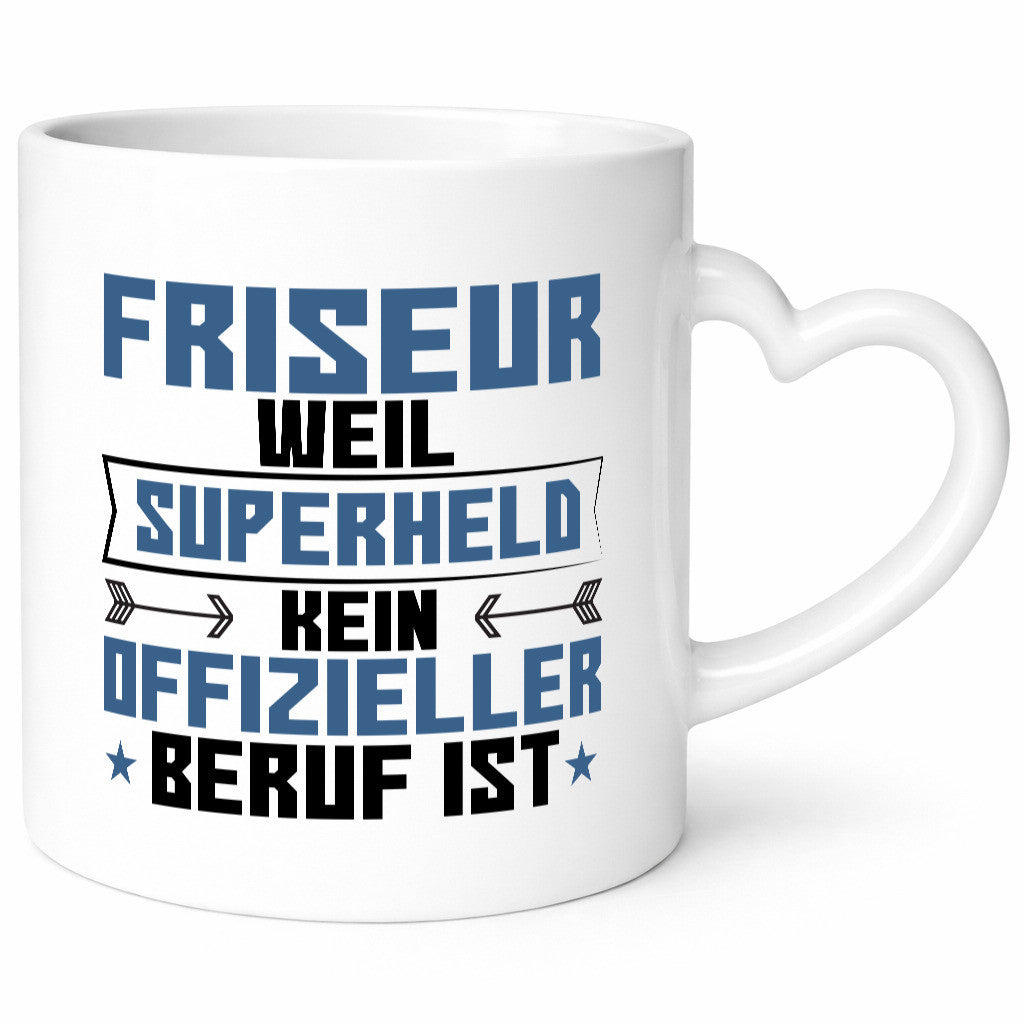 Superheld Friseur | Frisör Geschenkidee Humor Tasse