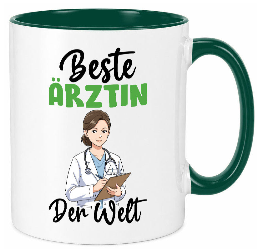 Beste Ärztin | Medizin Doktorin Fachärztin v2 Humor Geschenkidee Tasse