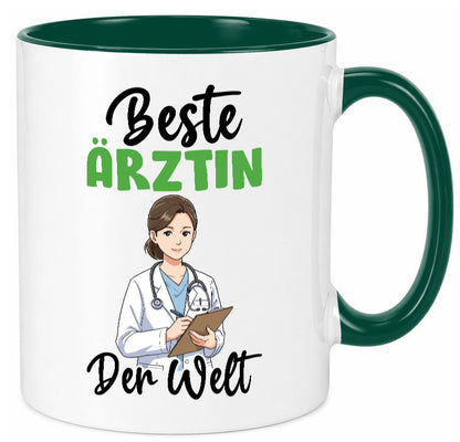 Beste Ärztin | Medizin Doktorin Fachärztin v2 Humor Geschenkidee Tasse