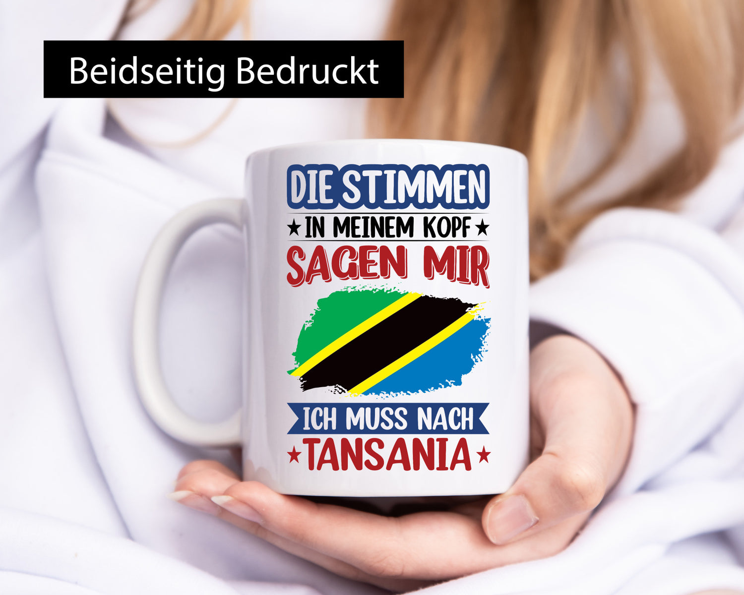 Tansania | Urlaub Stimmen in meinem Kopf Traumland v2 lustiger Spruch Geschenk