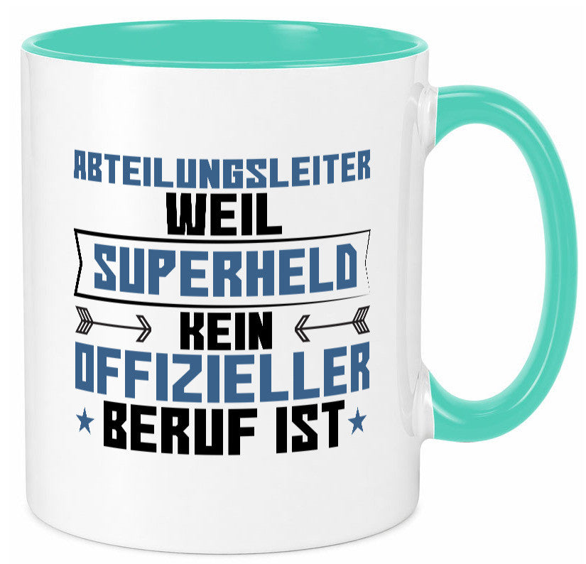 Superheld Abteilungsleiter| Führungskraft Geschenkidee Humor Tasse