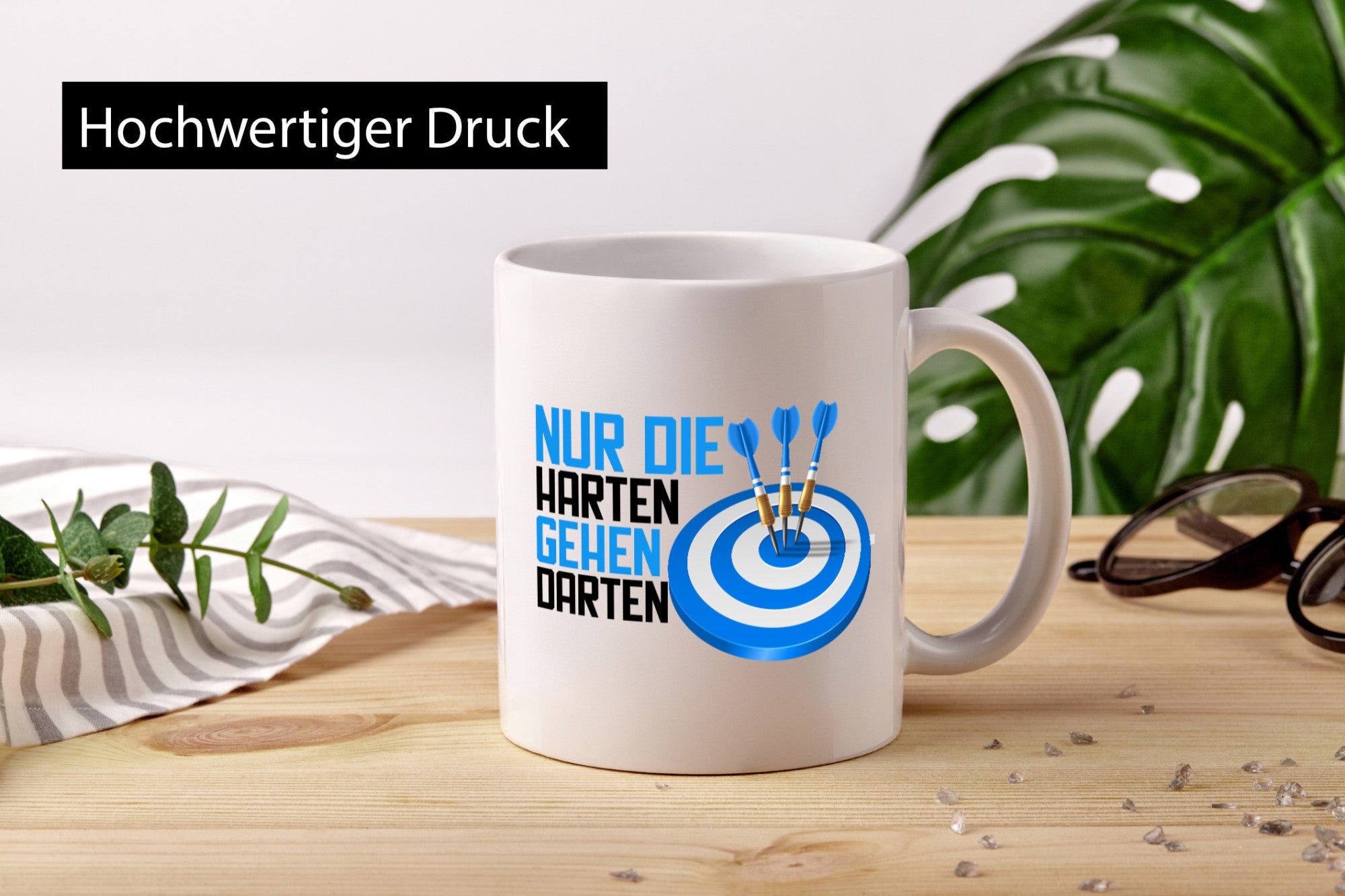 Nur die Harten gehen Darten | Dart Dartspieler Pfeile Humor Geschenkidee Tasse