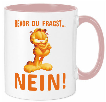 Bevor du fragst? Nein! | grimmige Katze Spruchtasse lustig Tierliebhaber Humor