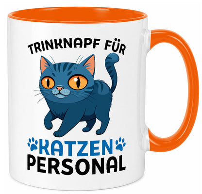 Katzen Personal | Katzenbesitzer Tasse Katze Humor vl2 Tierliebhaber