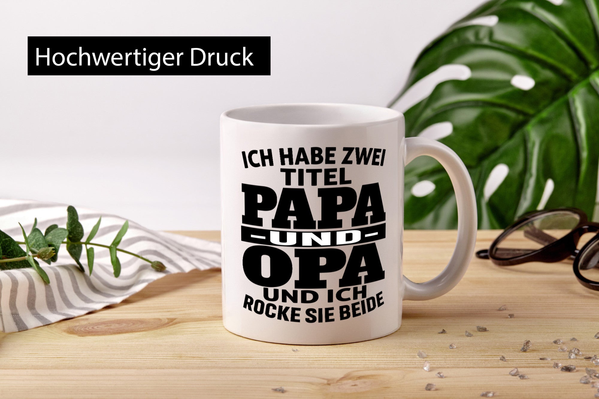 Ich habe zwei Titel Papa und Opa | Rock sie Großvater Humor Familie