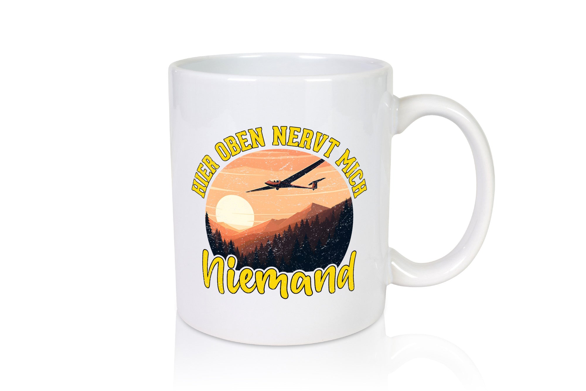 Hier nervt mich niemand | Segelflieger Segelfliegen lustig Humor Geschenkidee