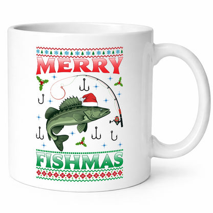 Merry Fishmas | Ugly Christmas Angler Angeln lustiger Spruch Geschenk Humor