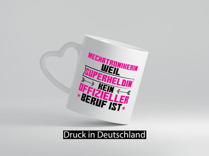 Superheldin Mechatronikerin | KFZ Werkstatt Geschenkidee Humor Tasse