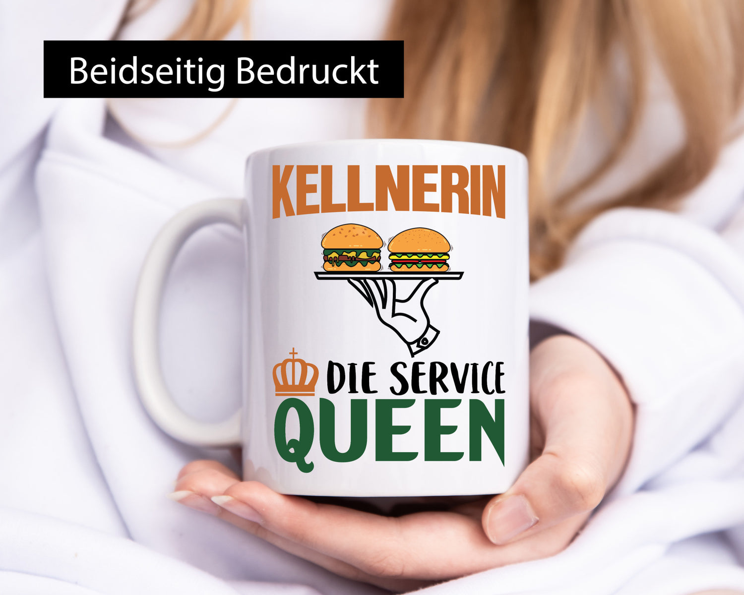 Kellnerin die service Queen | Resturant Kellnern Humor Geschenkidee Tasse