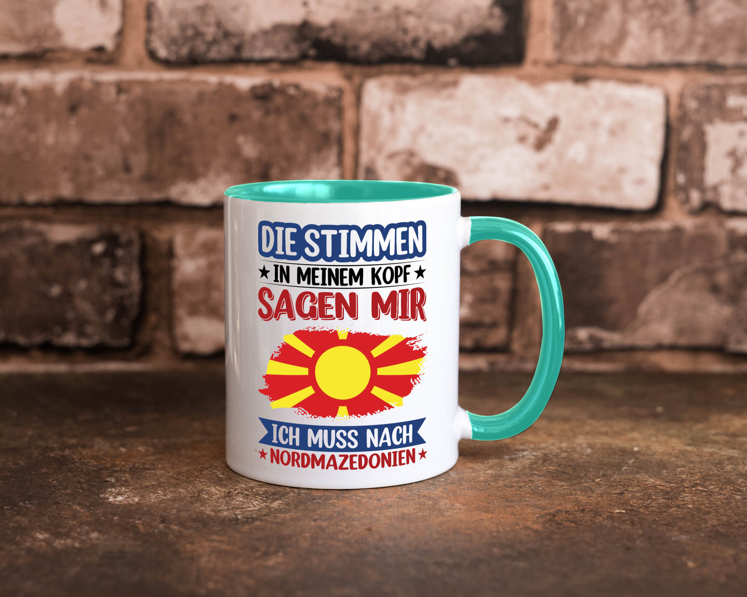 Nordmazedonien | Urlaub Stimmen in meinem Kopf Geschenk Humor Geschenkidee