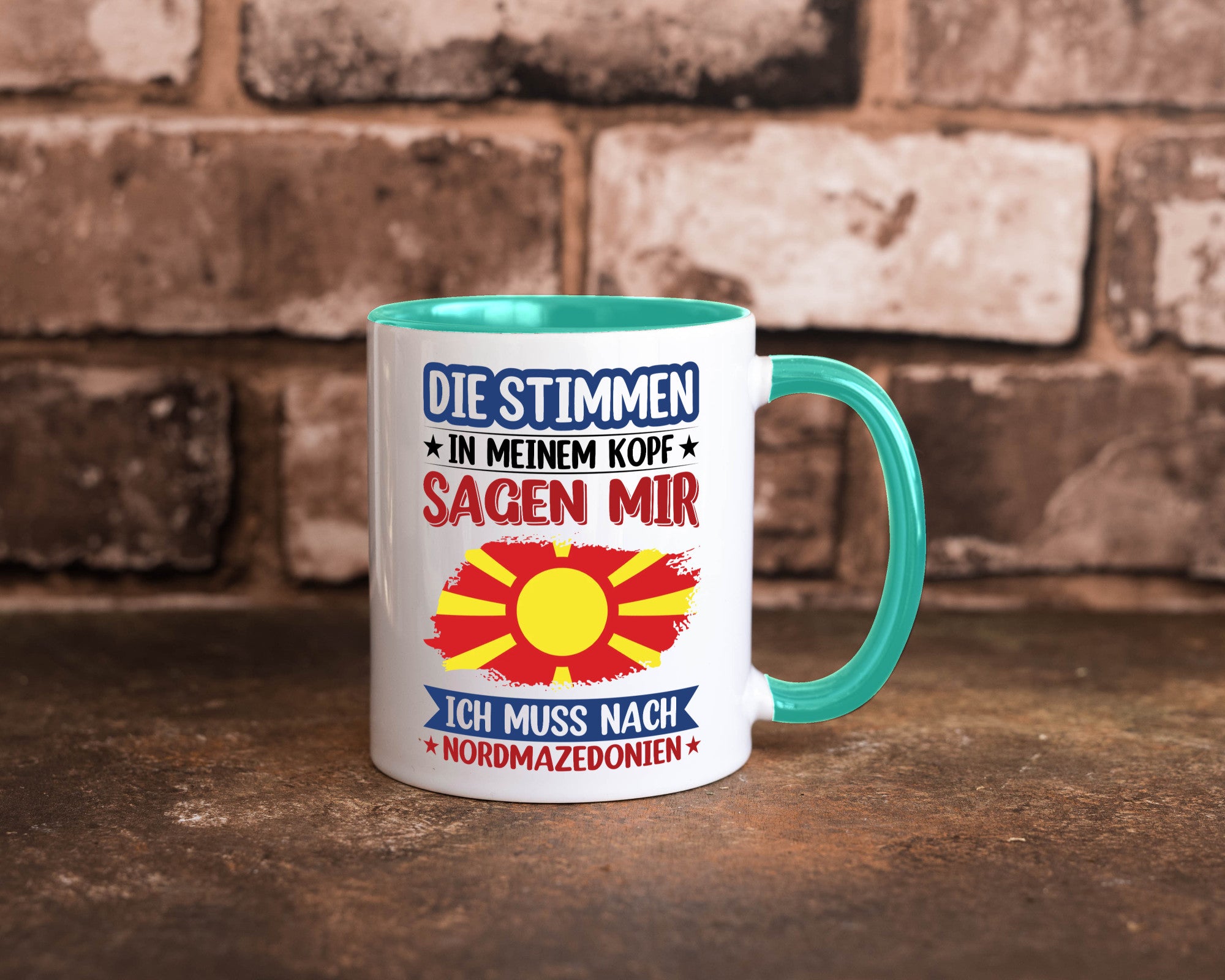 Nordmazedonien | Urlaub Stimmen in meinem Kopf Geschenk Humor Geschenkidee