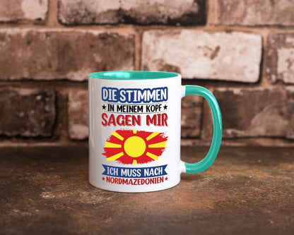 Nordmazedonien | Urlaub Stimmen in meinem Kopf Geschenk Humor Geschenkidee