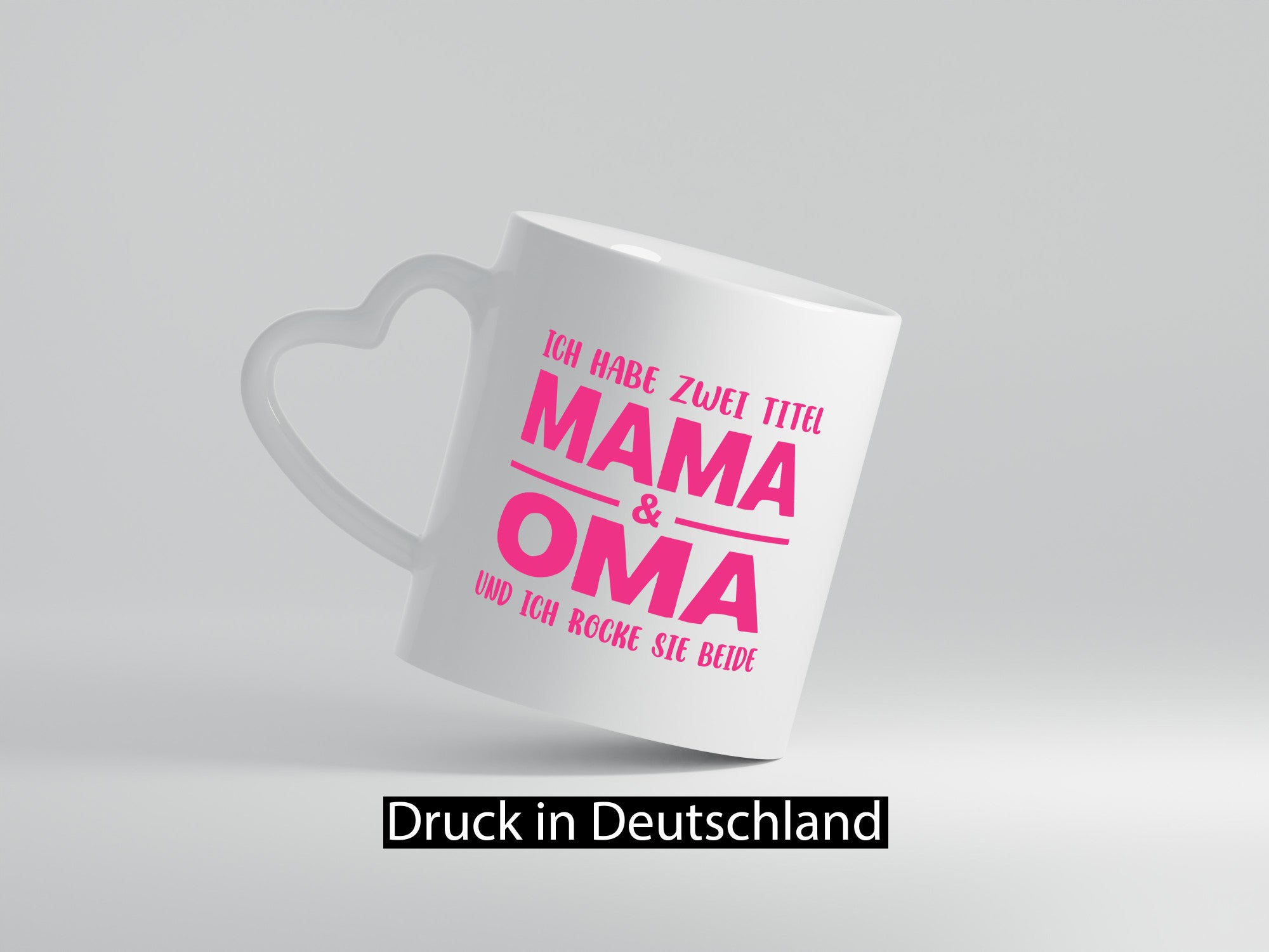 Mama und Oma, ich rock euch beide | Muttertag lustiger Spruch Geschenk Familie
